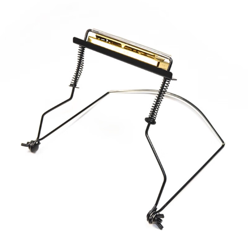 Easttop 24-hole/10-hole blues polyphonic accented harmonica stand, hanging neck stand, adjustable playing instrument, universal 24-hole harmonica stand