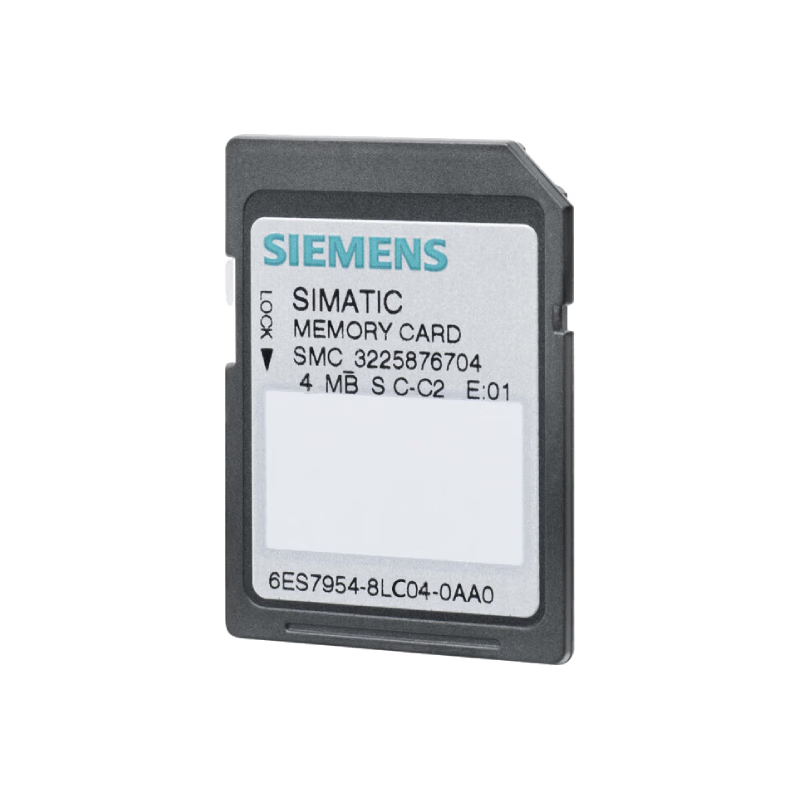 Siemens 6ES79548LC040AA0 SIMATIC S7, memory card for S7-1x 00 CPU/SINAMICS 3,3V Flash, 4 MB