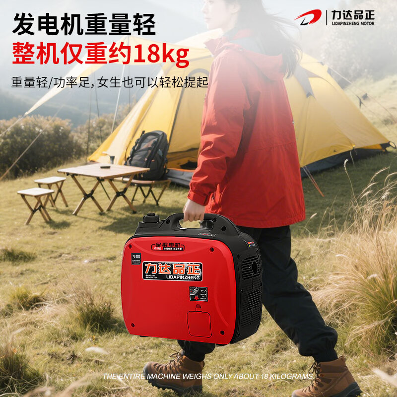 Lidapinzheng variable frequency gasoline generator single-phase 220V small household 2/3KW/4kW outdoor commercial convenient low noise 3000W-one-button start-variable frequency model-220V