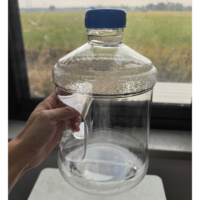 Qinkai large-capacity portable high-temperature water cup bottle outdoor water storage household dormitory coffee table bucket transparent color 3L-outdoor ton bucket 6 pounds of water PC material -45 to 135 degrees Celsius