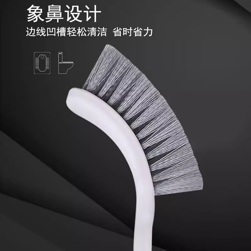 Best selling on the whole network long handle toilet brush bathroom cleaning brush artifact light luxury style bathroom best selling long handle toilet brush 3 pack