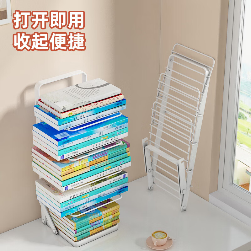 Anya subject classification storage rack student desktop book storage shelf desk a4 file organization artifact layered bookshelf