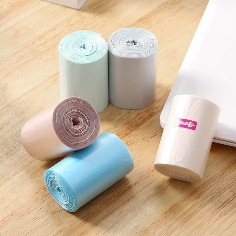 Small garbage bag 25x30cm desktop office home car thickened mini mixed color plastic poop cat poop mini 180 pieces available for half a year 90% of customers choose starry sky black