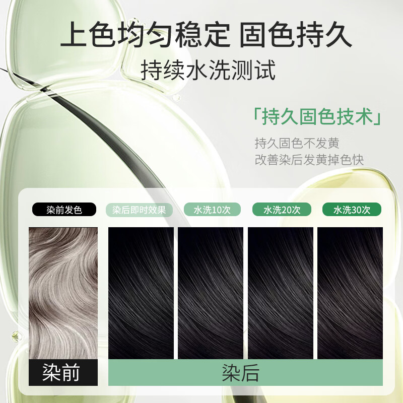 Zhanghua (SAVOL) Ecological Hair Dye Cream Natural Black (Protein-free Hair Dye Covers White and Does Not Contain Paraphenylenediamine) JD.com Self-operated