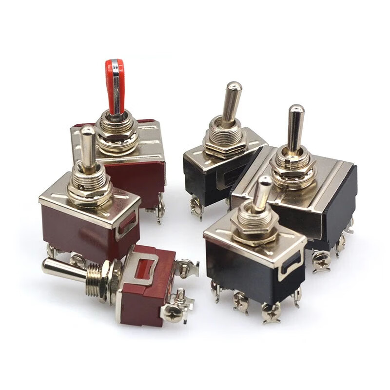 TaoTimeClub rocker switch rocker power switch 2/3 12 pins 2/3 gears E-TEN1021 1322 E-TEN1122 pure silver contacts 3 pins 3 gears no specifications