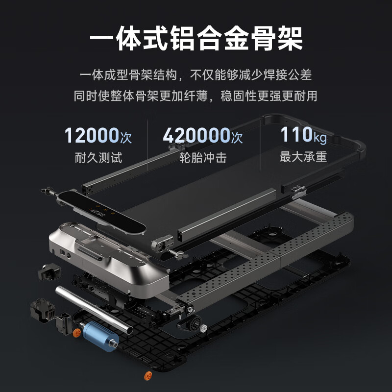 Goldsmith Treadmill R2 Home Fitness Smart Side Armrest Foldable Walking Machine No Installation Multifunctional APP Interconnection Store Manager Recommends R2 Treadmill