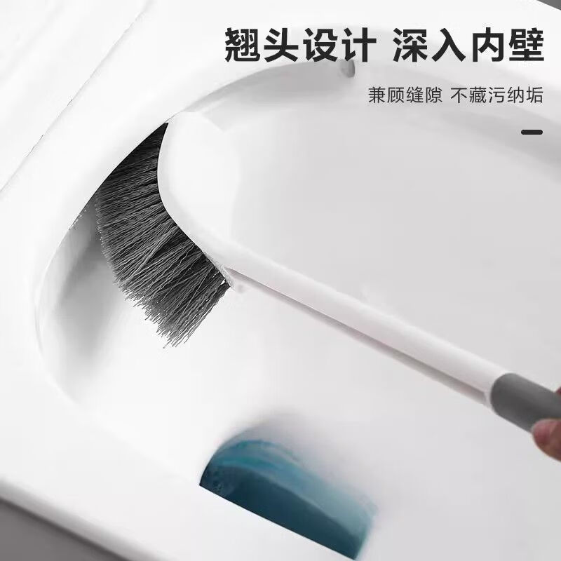 Best selling on the whole network long handle toilet brush bathroom cleaning brush artifact light luxury style bathroom best selling long handle toilet brush 3 pack
