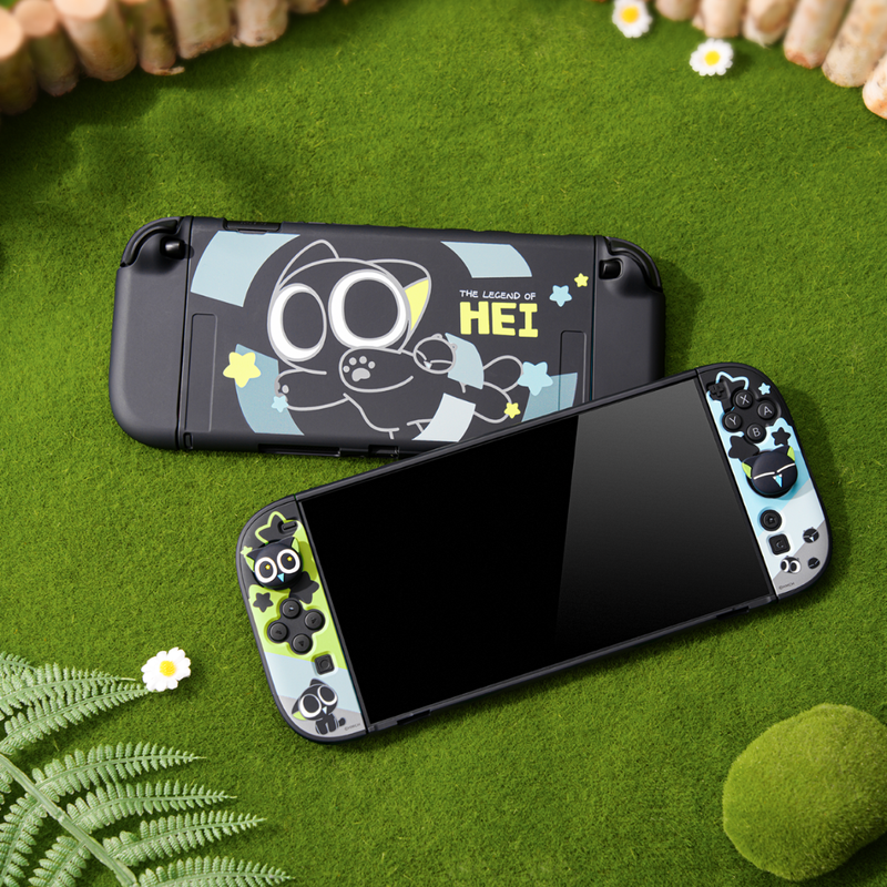 I really want Nintendo Switch2 protective shell NS2 Luo Xiaohei protective shell split original bracket hard shell anti-fall portable cute cartoon switch2 generation game console accessory shell