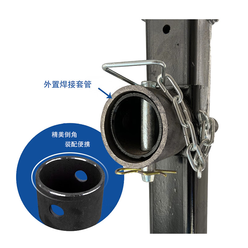 Shantou Lincun hand trailer jack hydraulic vertical trailer mechanical screw lifting bracket crane body support leg 25 tons 400 kg thickened