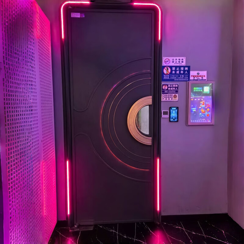 KTV fire door soundproof door private room door luminous bar special stainless steel door karaoke hall custom private room internet celebrity door style 1