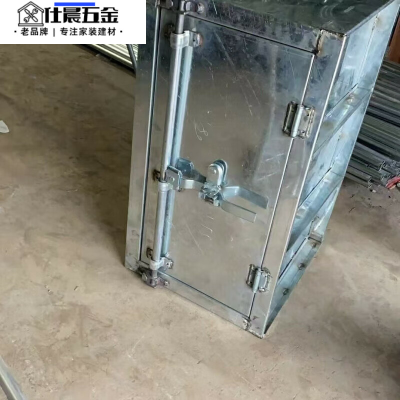 Qinkai truck tool box collection, vehicle-mounted thickened second-hand tool box, iron galvanized iron tricycle multi-purpose tool box cm length 50 x depth 50 height 50 iron 1.2 thick