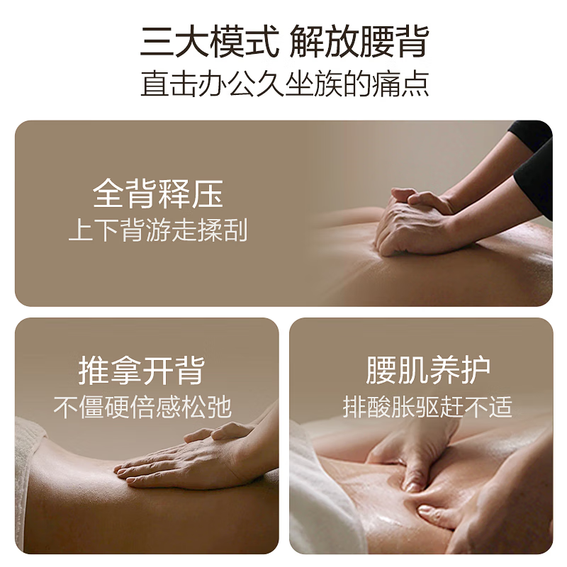 Aojiahua Waist Massager Shoulder, Cervical and Back Massager Pillow Office Full Body Hot Compress Cushion for Parents and Boyfriends Birthday Festival New Year Gift 2101S+ Brown Brown