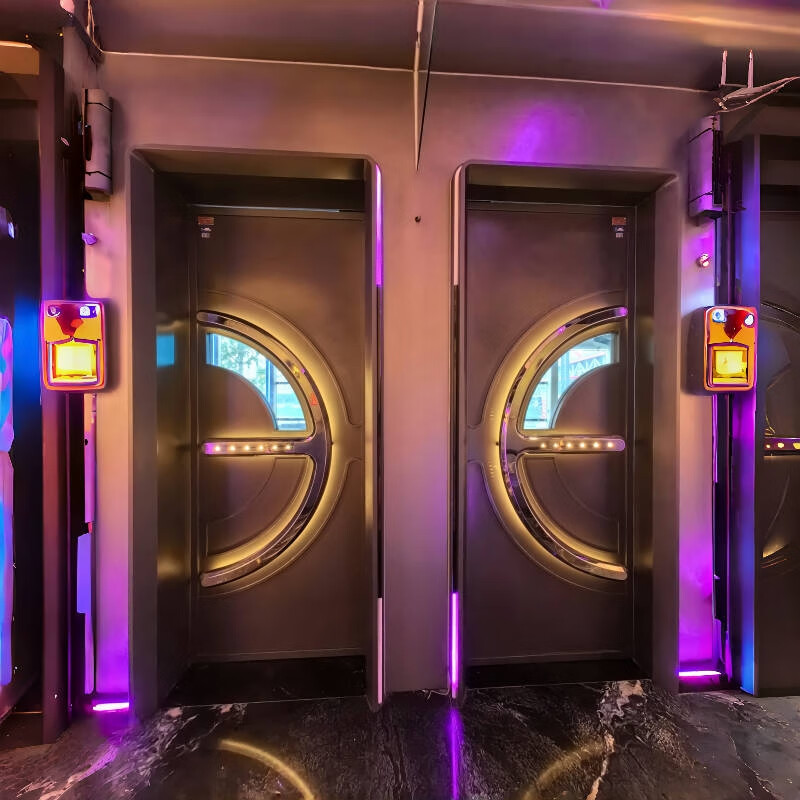 KTV fire door soundproof door private room door luminous bar special stainless steel door karaoke hall custom private room internet celebrity door style 1