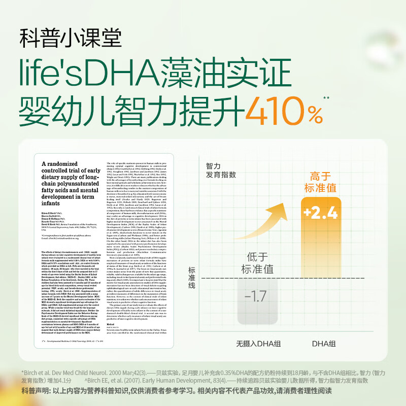 Natural Dr. DHA algae oil, infant DHA, infants, children, pregnant women, adults, DHA algae oil soft capsules, small amber algae oil DHA 30 capsules * 1 bottle, free 20 capsules, total 50 capsules