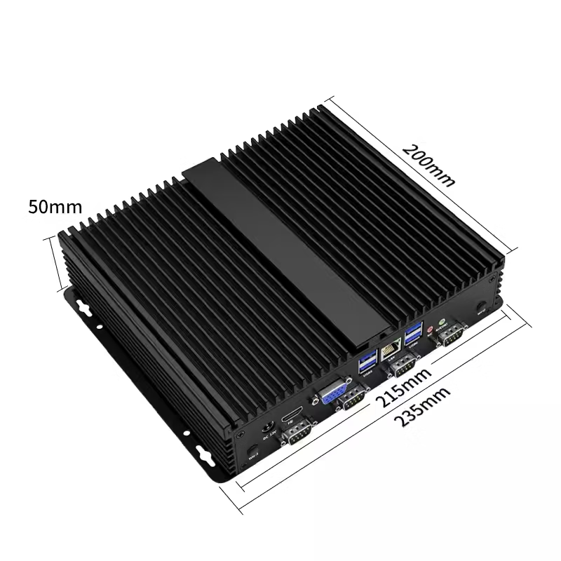 Yue Changsheng times control wall-mounted industrial computer computer RS485 serial port I5-3317U linux win7 xp computer wiring I3-8130U8G memory 128G solid state G26 chassis 2 RS485 binding posts + 4 RS232