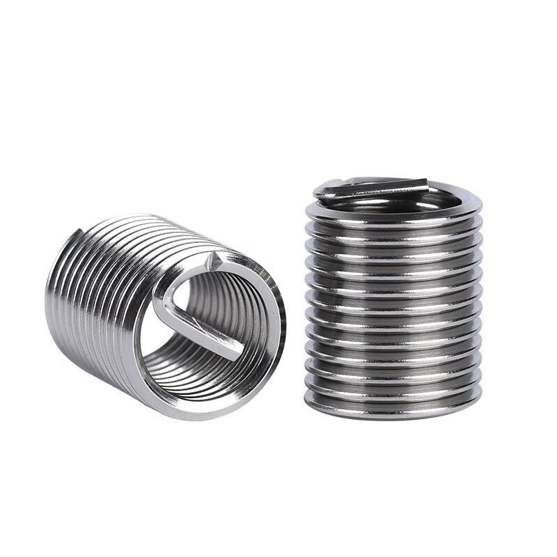 Steel wire screw sleeve 304 steel wire stainless steel screw sleeve braces screw thread sheath wire sleeve protective sleeve repair M1.6-M6 M1.6-0.35-1D (1000 pieces)