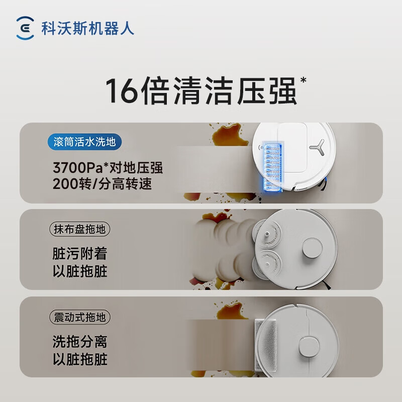 ECOVACS T50PRO sweeping robot, integrated sweeping and mopping, intelligent obstacle avoidance and anti-tangle T80 household fully automatic dust collection, sweeping and mopping three-in-one mopping machine brand subsidy, lower consultation price T80-water supply version