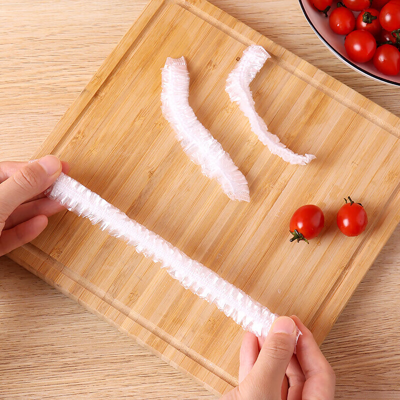 Original idea of kitchen cling film covers 500 pieces, food-grade disposable plastic wrap covers, leftovers self-sealing bowl covers, plastic bags, regular transparent 500 pieces, stretchable 35cm