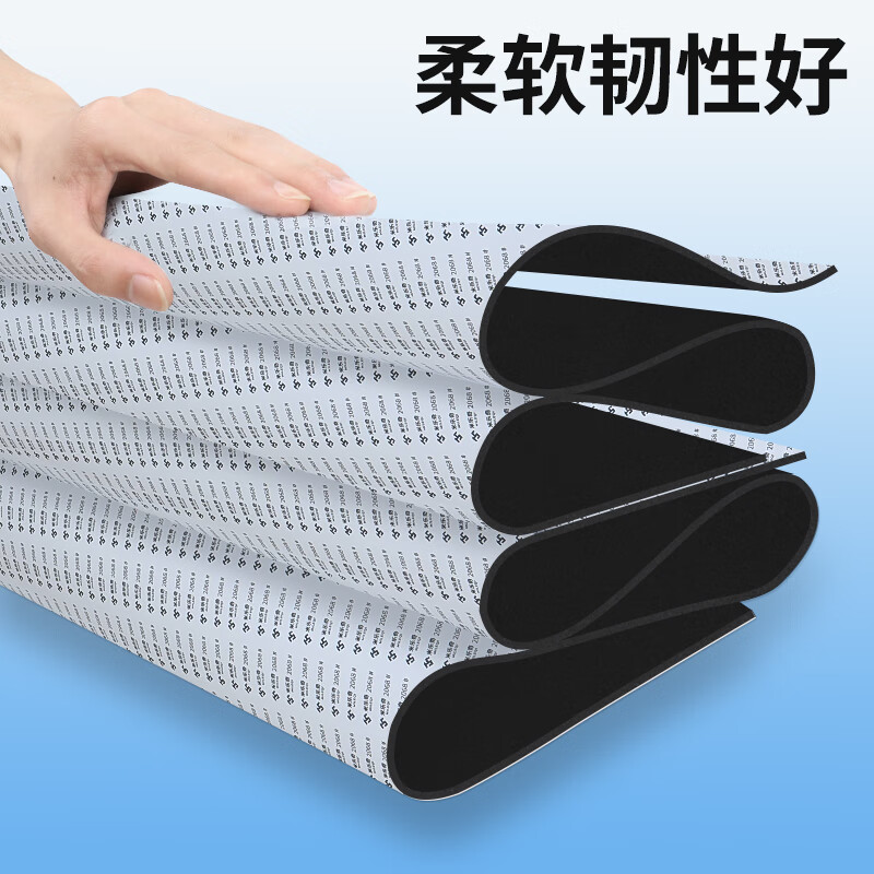 Mileqi eva sponge gasket waterproof anti-slip high elastic foam board shock absorption buffer non-slip wear-resistant foam board self-adhesive adhesive sealing board high-density anti-collision sound insulation cotton adhesive eva board 1 meter * 1 meter 1 piece 5mm thick