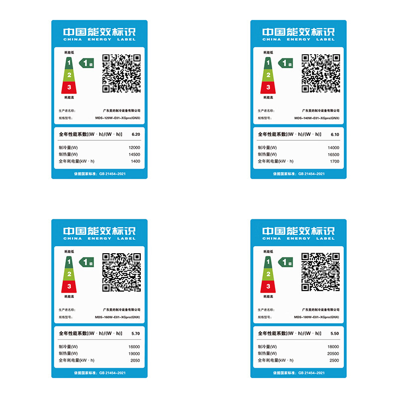 Midea starlight pro series jet enthalpy increase household self-cleaning multi-line one-to-many embedded full DC variable frequency smart home appliance central air conditioner starlight pro 7 hp 180W one-to-five