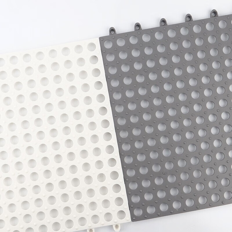 Bingyu BYyc-223 Bathroom non-slip mat with foot mat, shower room and bathroom waterproof mat, gray 10 pieces