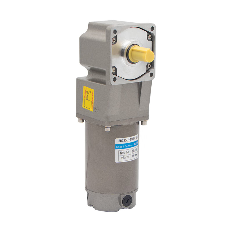 Yue Changsheng 12V24V DC reduction motor right-angle hollow 250W forward and reverse high torque speed regulating gear motor reduction ratio 25K (0-72 revolutions per minute) motor + speed regulator hollow (12V)