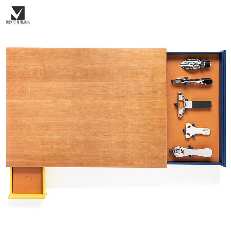 ZHIO French cherry wood wine display cabinet wine tasting set wine opener wine pourer stage wine display cabinet