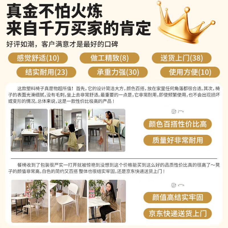 Quanpinwu dining chair, stool, plastic chair, office chair, backrest, leisure chair, desk chair, study chair, makeup chair, computer chair