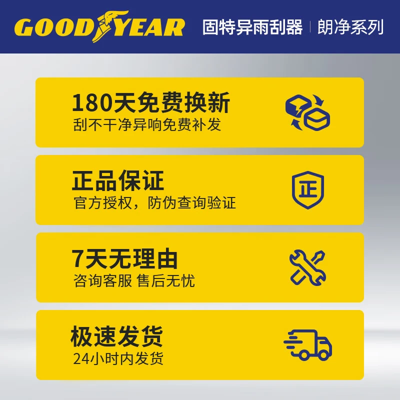 Goodyear Toyota Fenglanda wiper blade car-specific boneless rubber strip 2022 Fenglanda Fenglanda wiper blade 1 pair