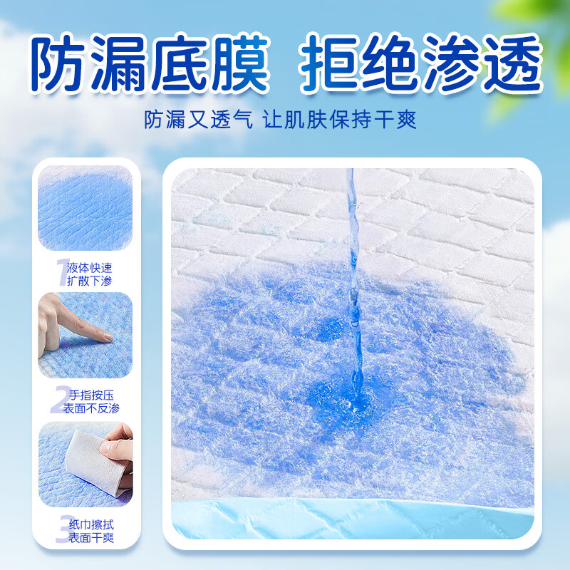 Xiezhuo medical nursing pads, maternity and postpartum care pads, 10 pieces, adult and elderly diaper pads, enlarged 60*90cm