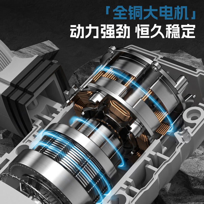 HYUNDAI20v Brushless Rechargeable Electric Hammer Professional 4.0Ah Dual Power High Power Brushless Lithium Battery Electric Hammer Impact Drill