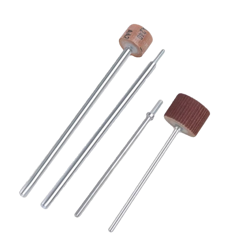 He Jiagong gauze live handle grinding head live handle impeller polishing head 6 handles turn 3mm extension rod shutter polishing wheel 3*20 grit remarks 100 pieces (75mm long handle 5 pieces)