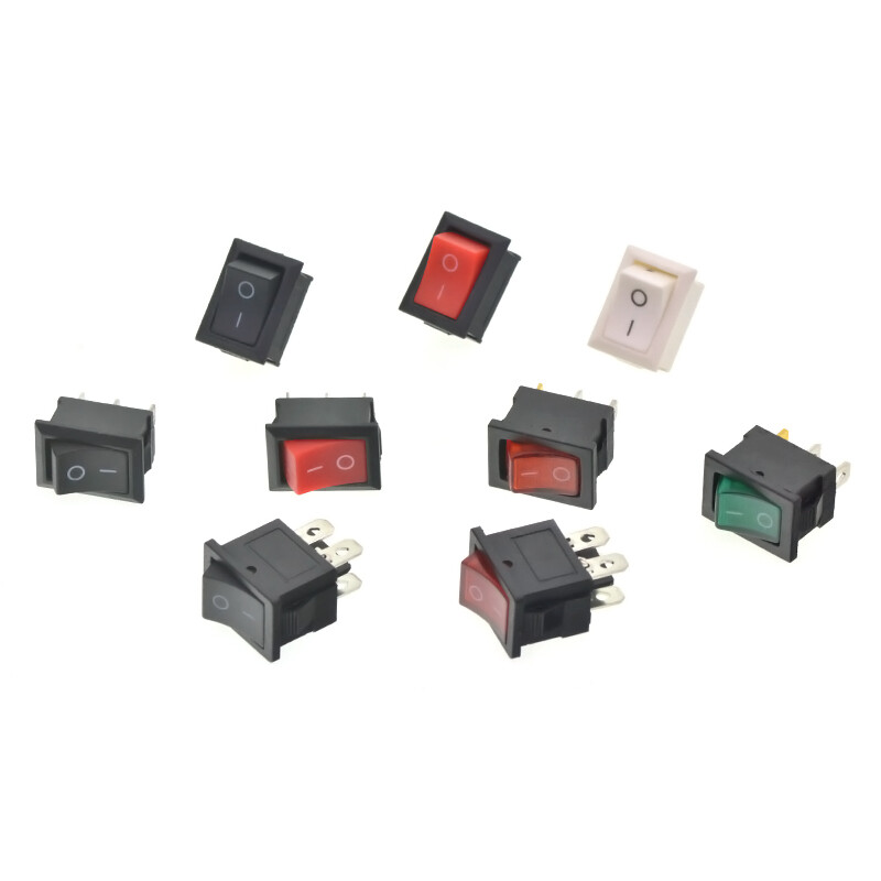 TaoTimeClub boat-shaped switch KCD1-101 water dispenser electronic scale boat-shaped rocker power button accessories 2 feet 6A250V 2 feet 2 gears black copper feet (2 pieces)