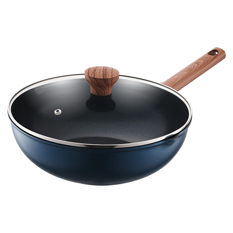 SUPOR non-stick wok household wear-resistant wok no oil fume pan 32CM frying pan gas induction cooker universal