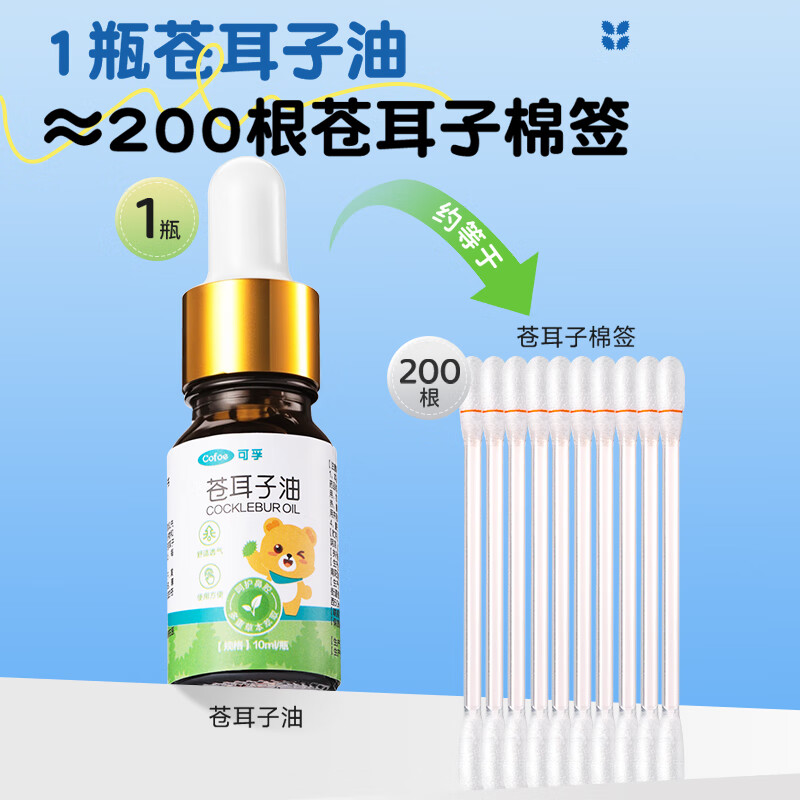 Kefu Xanthium rhinitis oil for children and adults with dry nose, itchy nose, allergic rhinitis, runny nose, nose clearing artifact 10ml*1 bottle