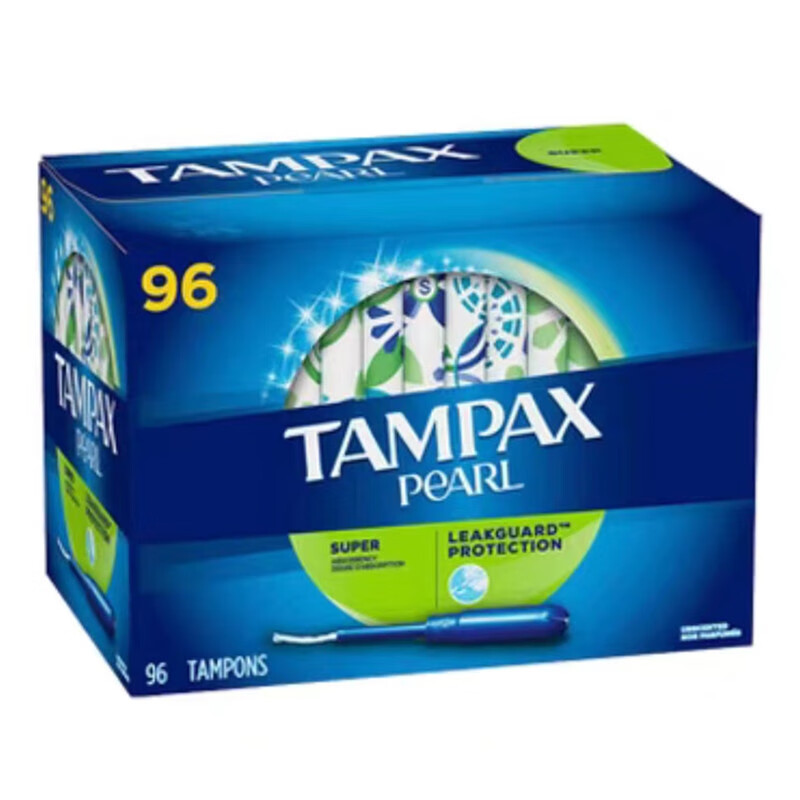 Free shipping from TAMPAX~American Tampax long and short catheter-type built-in tampon sanitary napkin for swimming, 32 pieces of pearls-long catheter-extra large quantity U others