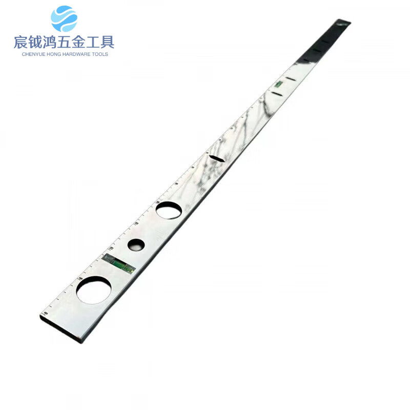 FHJQB industrial level ruler household balance instrument stainless steel anti-fall measurement level multi-function ruler electrician upgrade 73cm level ruler (with scale) thickened without