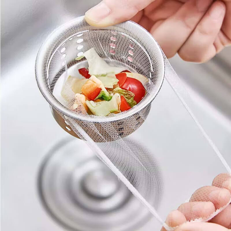 Kuoai kitchen sink filter 100 pieces disposable sewer filter dishwashing sink floor drain sink filter 100 pieces sink filter