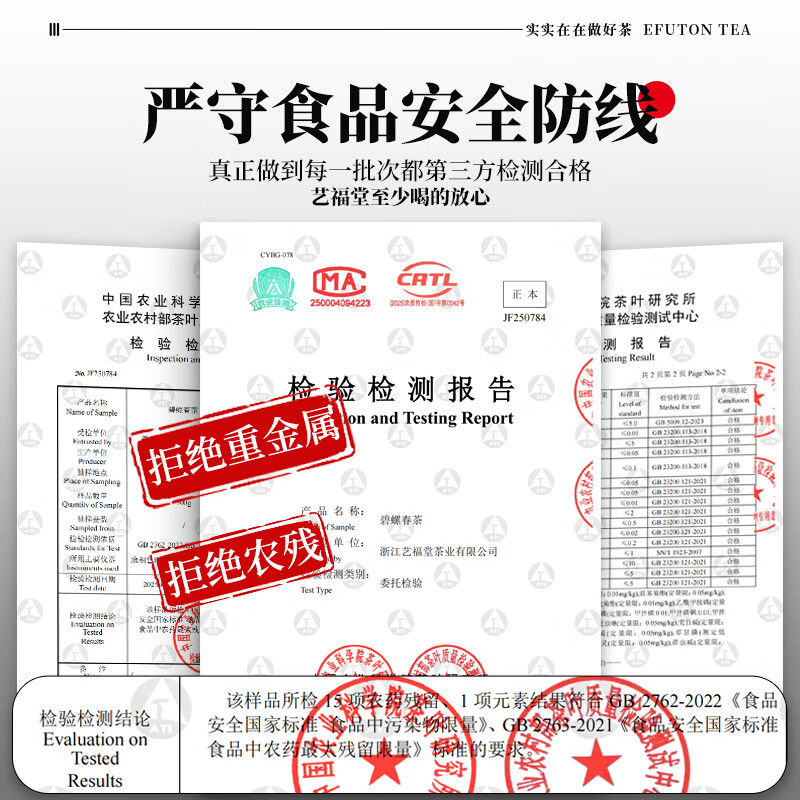 Yifutang Green Tea New Tea Mingqian Young Bud Special Grade A+ Biluochun Fragrance Jingluoyun 250g Self-drink New Year's Gift Tea