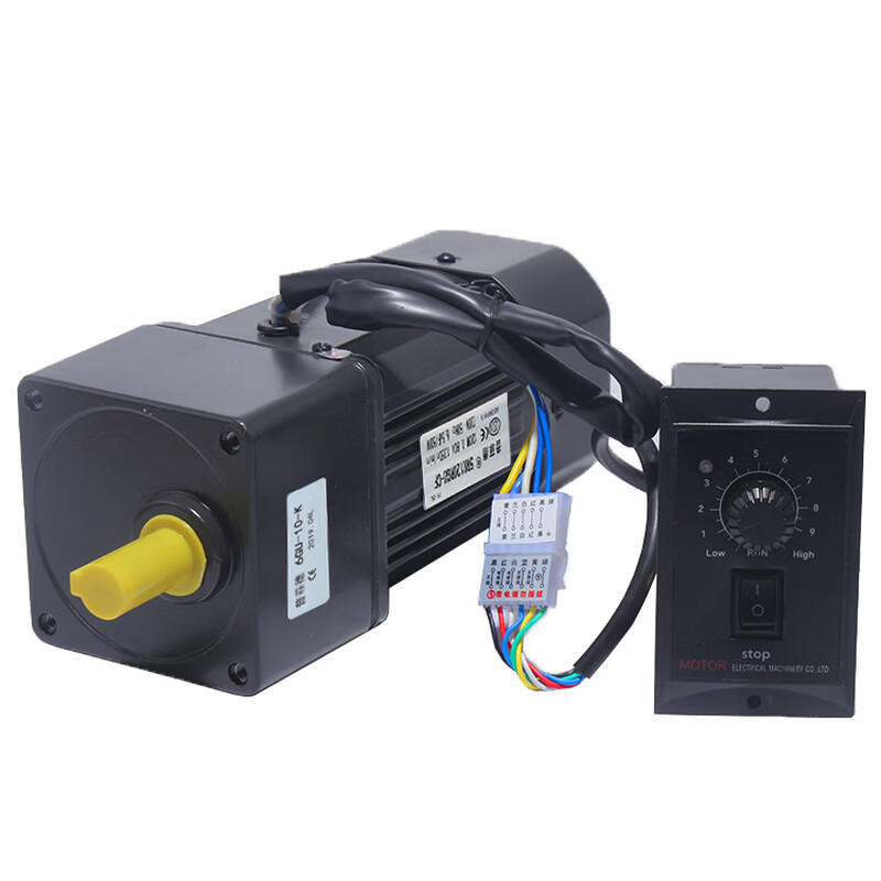 Yue Changsheng Pufide AC asynchronous micro speed regulating motor 400W reduction gear motor motor 22 gearbox 7GU180K (0-6.9 revolutions per minute speed regulating motor + speed regulator + bracket