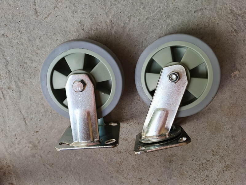 AIBODUO service vehicle, work vehicle, practical wheel, linen vehicle, collection vehicle, directional wheel, universal wheel, cleaning vehicle, silent wheel, 6-inch directional wheel (5-inch hole position), hole spacing 5.5*7.5