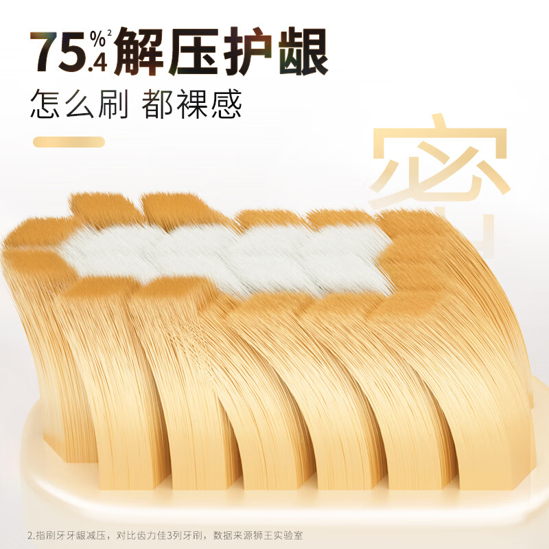 Lion King Fine Tooth Cleansing Density Velvet Protective Toothbrush 2 Pack Soft-bristled Fine-bristled Interdental Brush Cleaning Toothbrush for Adults Self-operated