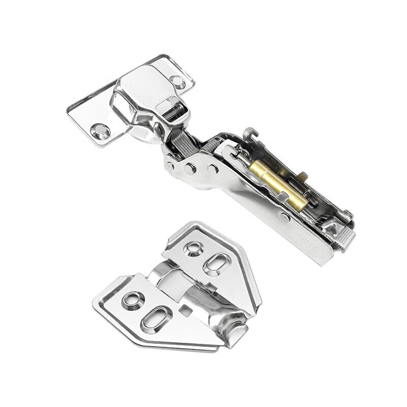 Hasdick Jingcang Distribution Hydraulic Hinge Spring Wardrobe Hinge Cabinet Door Cabinet Door and Window Accessories HKSY-99 Cold-rolled Steel Fixed Full Cover 5 pieces/piece (with screws)