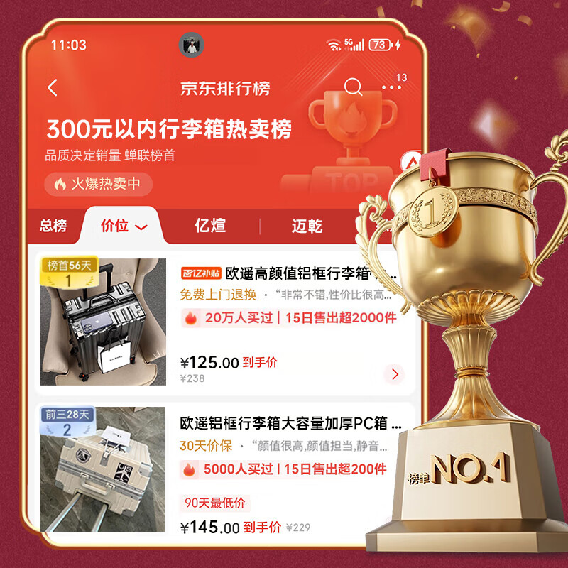 Ouyao's high-looking center-mounted balanced wide trolley case for women, new aluminum frame thickened pc suitcase for men, business travel carry-on suitcase, silver - wide trolley + water cup holder + double enclosed interior 20 inches - stronger and more durable + free replacement if broken