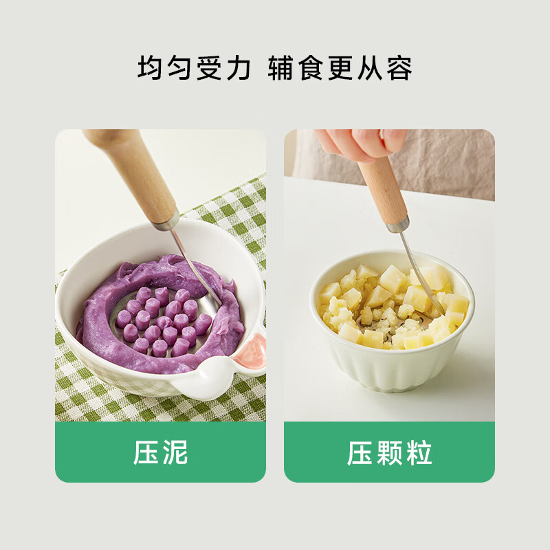 PLODON baby food supplement tool 19-hole honeycomb mud press mud spoon food grade 304 stainless steel