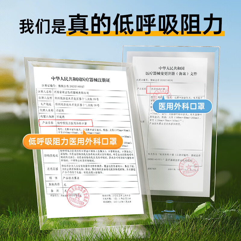 Chaoya low respiratory resistance mask disposable medical surgical dust mask anti-allergy mask camel 20 pieces/box