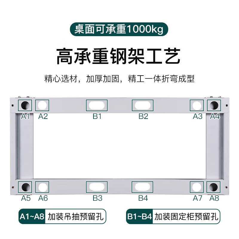 Baigang heavy-duty fitter operating table anti-static workbench repair table workshop assembly line mold test table single table 2100*750*800