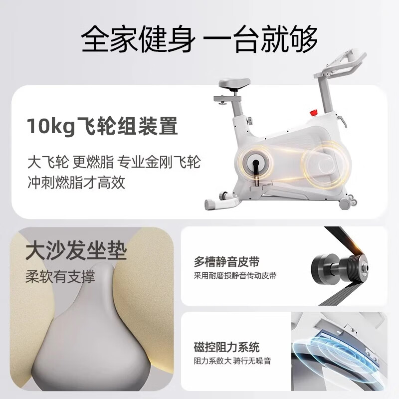 Peak Spinning Bike Home Indoor Sports Magnetic Silent Fitness Bike Weight Loss Fitness Equipment Exclusive Model Quality Upgrade/All-Inclusive Flywheel