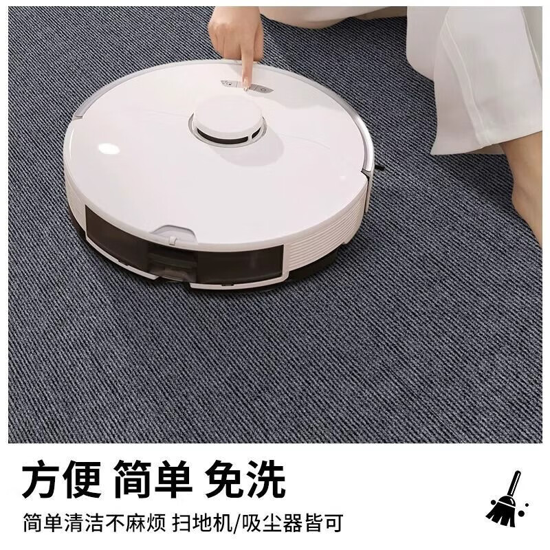 South Sandwich High-end Quality Treadmill Shock Absorbing Mat Gym Soundproofing Shock Absorbing Carpet Treadmill Commercial Bedroom Room Full Cover Gray TPE Single Stripe 6mm 160*200cm