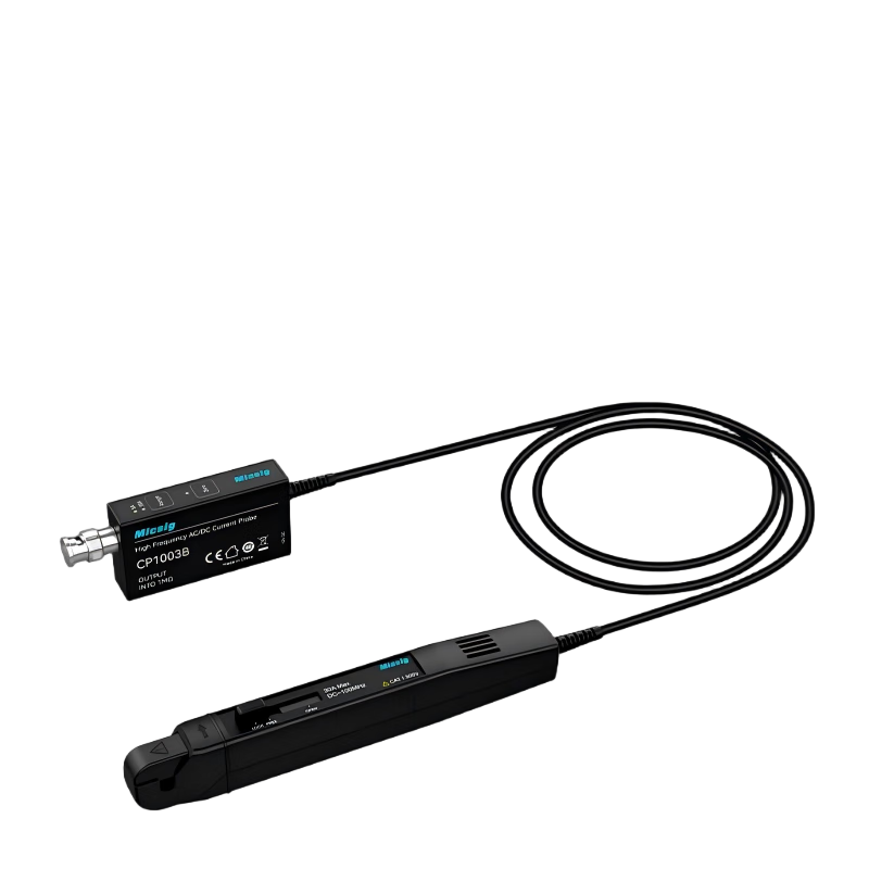 Micsig oscilloscope high frequency AC and DC current probe CP503B dual range 5A/30Arms bandwidth 50MHz